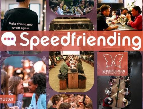 Fotografi fra Speedfriending event på Salt i Oslo på Verdensdagen for psykisk helse, 10. oktober 2023. 